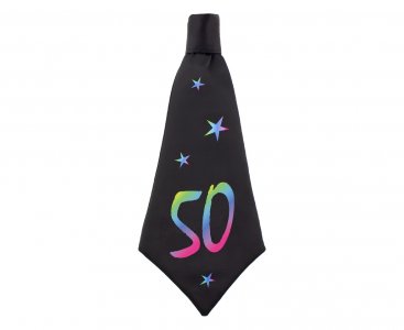 50 Μαύρη Υφασμάτινη Γραβάτα
