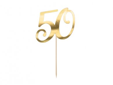 50 Gold Cake Decoration