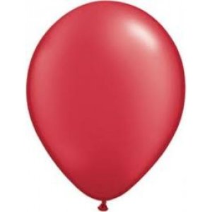 Red Pearl Latex Balloons (5pcs)