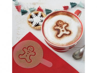 Christmas Stencils for Drinks (6pcs)