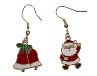 Playful Christmas Pair of Earrings