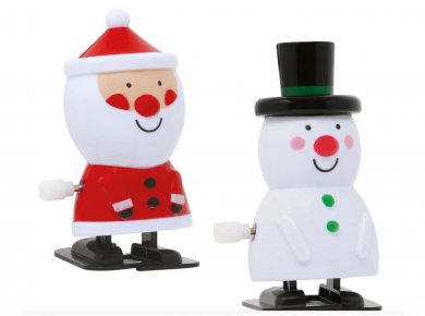 Santa and Snowman Winds-Up (2pcs)