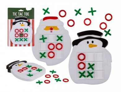 Santa and Snowman Tic Tac Toe (2pcs)