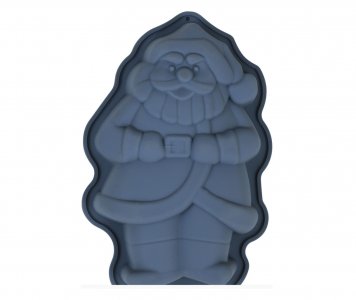 Santa Small Cake Silicone Mold (17cm x 12cm)