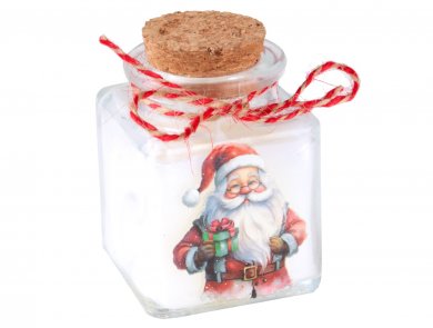 Santa Decorative Mini Candle in A Jar