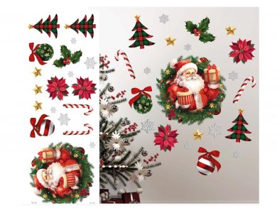 Santa Wall Stickers Set (23pcs)