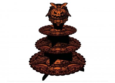 Wild Pumpkin 3Tier Cupcake Stand
