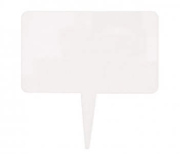 Clear Acrylic Write-On Food Label Picks (6pcs)