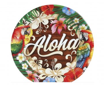 Aloha Μεγάλα Χάρτινα Πιάτα (6τμχ)