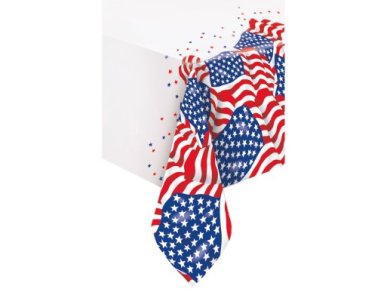 American Party Plastic Tablecover (137cm x 213cm)