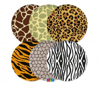Animal Print Μικρά Χάρτινα Πιάτα (6τμχ)