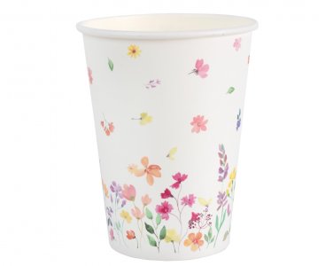 Ανοιξιάτικα Floral Χάρτινα Ποτήρια (6τμχ)