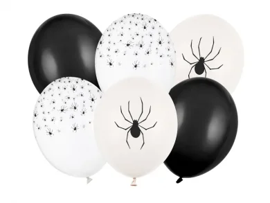 Spiders Set of Printed Latex Balloons (6pcs)