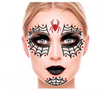 Spiderweb Face Decoration