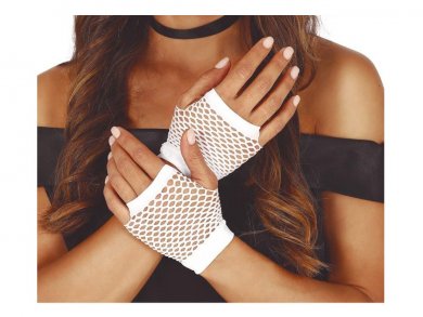 White Mesh Gloves (11cm)