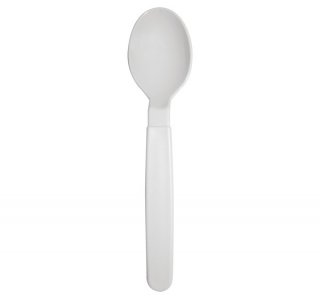 White Reusable Spoons (6pcs)