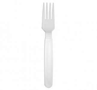 White Reausable Forks (6pcs)