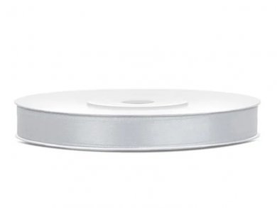 White Satin Ribbon (0,6cm x 25m)