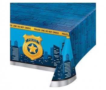 Police Plastic Tablecover (137cm x 259cm)