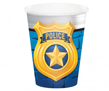 Police Paper Cups (8pcs)