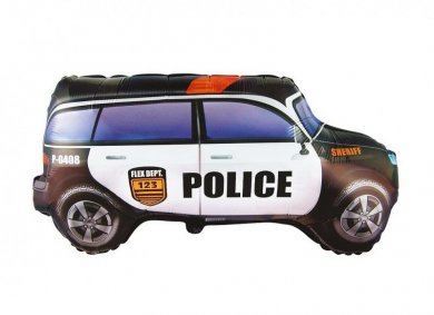Police Car Super Shape Foil Balloon (48cm x 85cm)