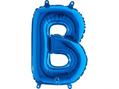 B Letter Balloon Blue (35cm)