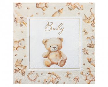 Baby Bear Χαρτοπετσέτες (12τμχ)