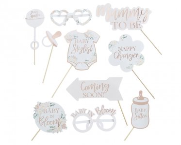 Baby in Bloom Photo Booth Props (10pcs)