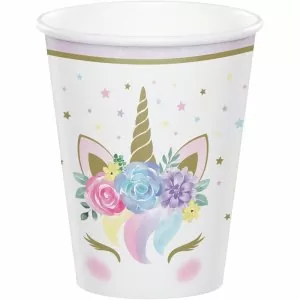 Baby Unicorn Paper Cups (8pcs)