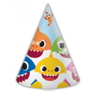 Baby Shark Party Hats (6pcs)