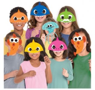 Baby Shark Paper Masks (8pcs)