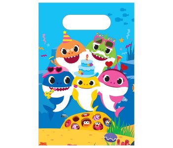 Baby Shark Σακούλες για Δωράκια (8τμχ)