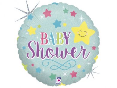 Baby Shower Stars Foil Balloons (46cm)