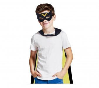 Bat Hero Set with Cape and Mask (one size)