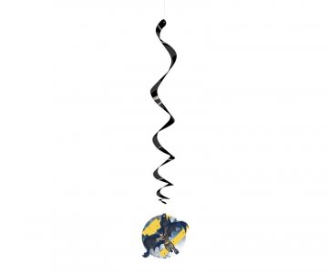 Batman Swirl Decorations (3pcs)
