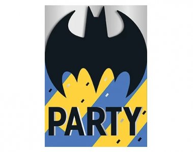 Batman Party Invitations (8pcs)