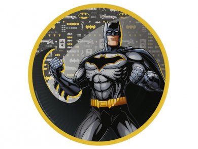 Batman in Action Large Paper Plates (8pcs)