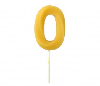 Bee Wax Νούμερο 0 Κεράκι για Τούρτα (4,5εκ)
