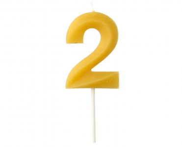 Bee Wax Νούμερο 2 Κεράκι για Τούρτα (4,5εκ)