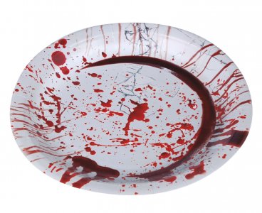 Bloody Horror Μεγάλα Χάρτινα Πιάτα (6τμχ)