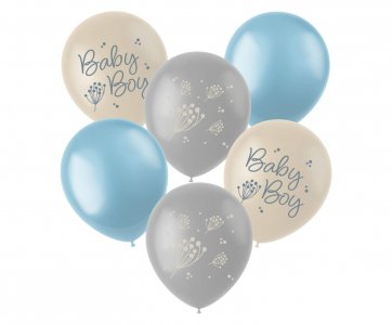 Blooming Baby Boy Λάτεξ Μπαλόνια (6τμχ)