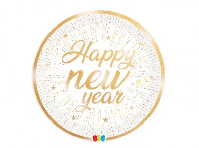 Blust Happy New Year Large Paper Plates (6pcs)