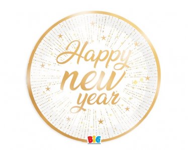 Blust Happy New Year Small Paper Plates (6pcs)
