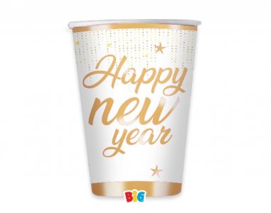 Blust Happy New Year Ποτήρια Χάρτινα (6τμχ)