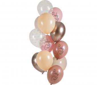 Boho Baby Girl Latex Balloons (12pcs)