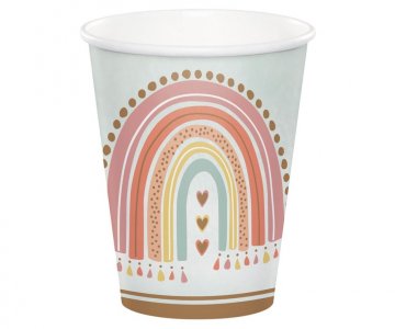 Boho Rainbow Paper Cups (8pcs)