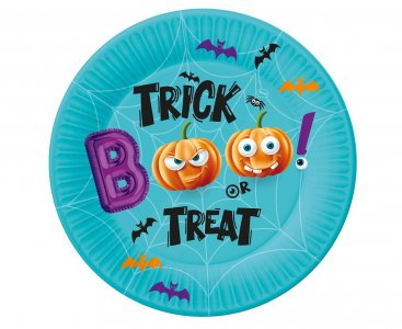 Boo Trick or Treat Small Paper Plates (6pcs)