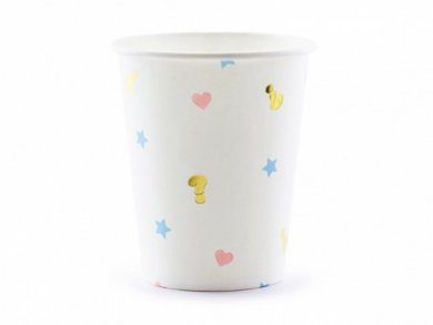 Boy or Girl Paper Cups for Gender Reveal (6pcs)