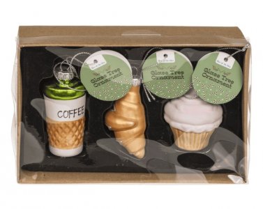 Breakfast Time Tree Decorations (3pcs)