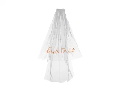 Bride to Be Διπλό Πέπλο με Ροζ Χρυσά Γράμματα (63εκ)